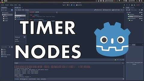 How To Use Timer Nodes In Godot