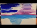 Painting a landscape with limited colours to Australian music and birds