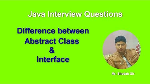 Java Interview Question: abstract class and interface in JAVA  [Hindi | Urdu]