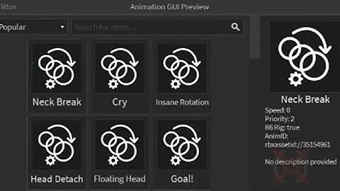R6 Animation GUI | Arceus X