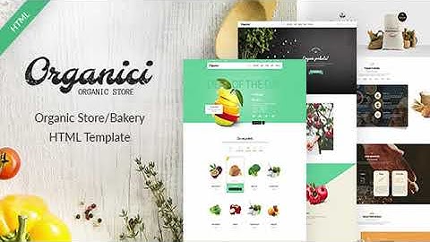 Organici - Organic Store/Bakery eCommerce Template | Themeforest Website Templates and Themes