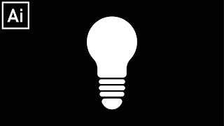 How to Create Bulb Icon in Illustrator Easy Tutorial
