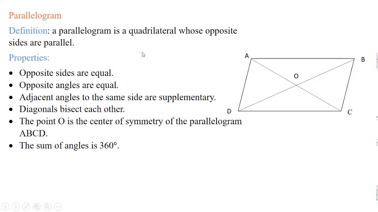 parallelogram-grade 8