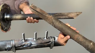 How Sensible Mechanic Put Life into Broken Dead Axle  By His Dynamic Repairing....