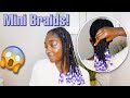 PROTECTIVE STYING MY NATURAL HAIR With BEADS ‼️ | DOING MINI BRAIDS