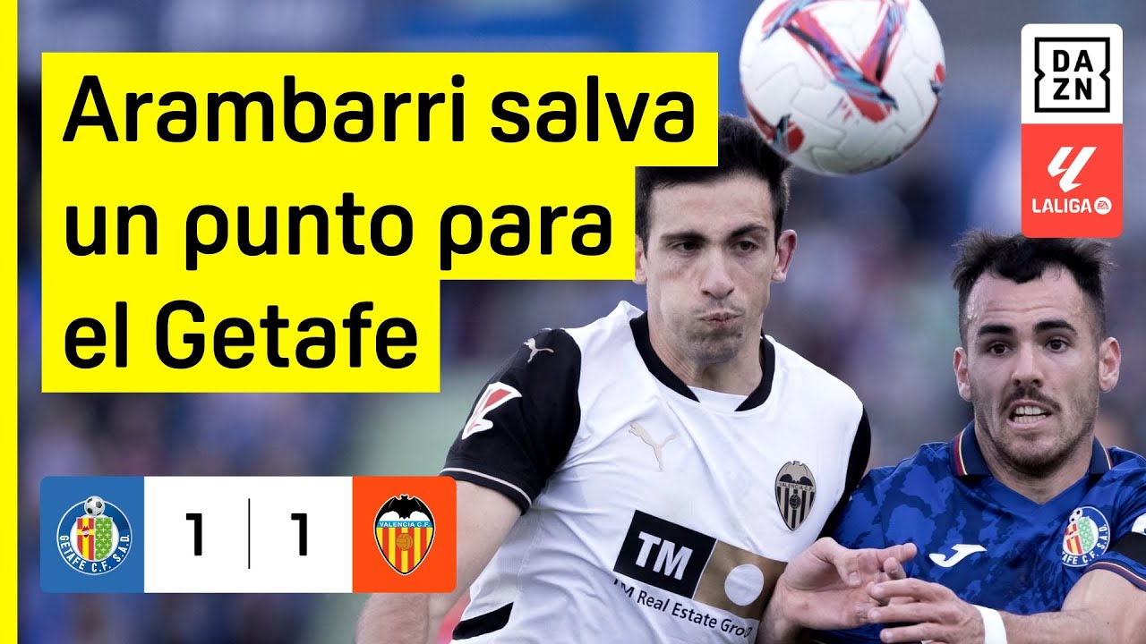 Getafe CF vs Valencia CF (1-1) | Resumen y goles | Highlights LALIGA EA ...