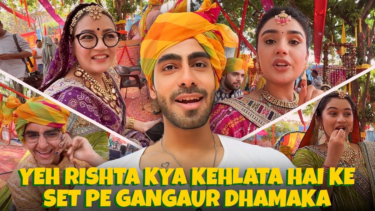 Gangaur Celebration On Yeh Rishta Kya Kehlata Hai Set | Full Festive Vibe! @BanarastoBombay