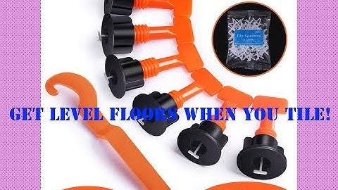 How to Tile your Floors using the premium tile leveling system kit/ get level floors when tiling DIY