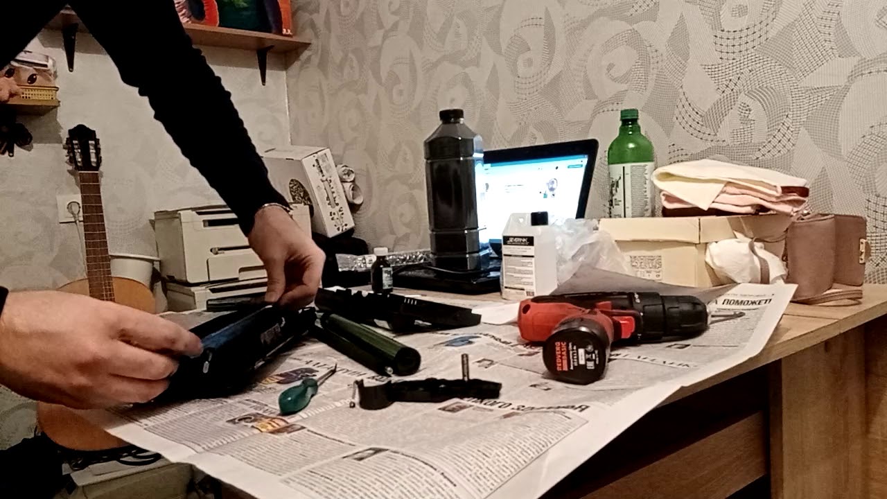 Ремонт xerox wc 3119 (профилактика и заправка картриджа) - YouTube