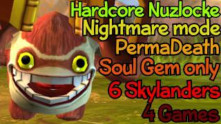 I attempted my first HARDCORE Skylanders Nuzlocke