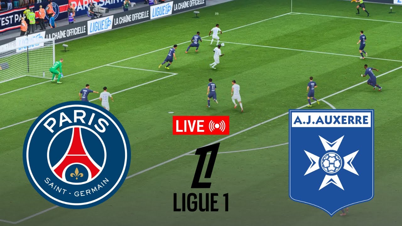 LIVE Auxerre vs PSG | Ligue 1 25/26 – FC26 Full Match Video Game Simulation