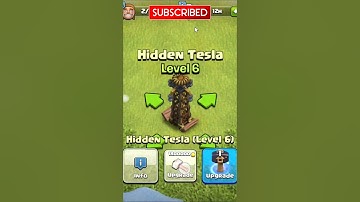HIDDEN TESLA UPGRADE LEVEL 1 TO MAX | CLASH OF CLANS