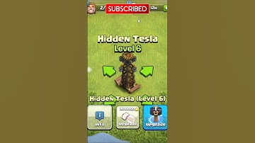 HIDDEN TESLA UPGRADE LEVEL 1 TO MAX | CLASH OF CLANS