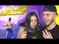 I played Fortnite with my GIRLFRIEND...