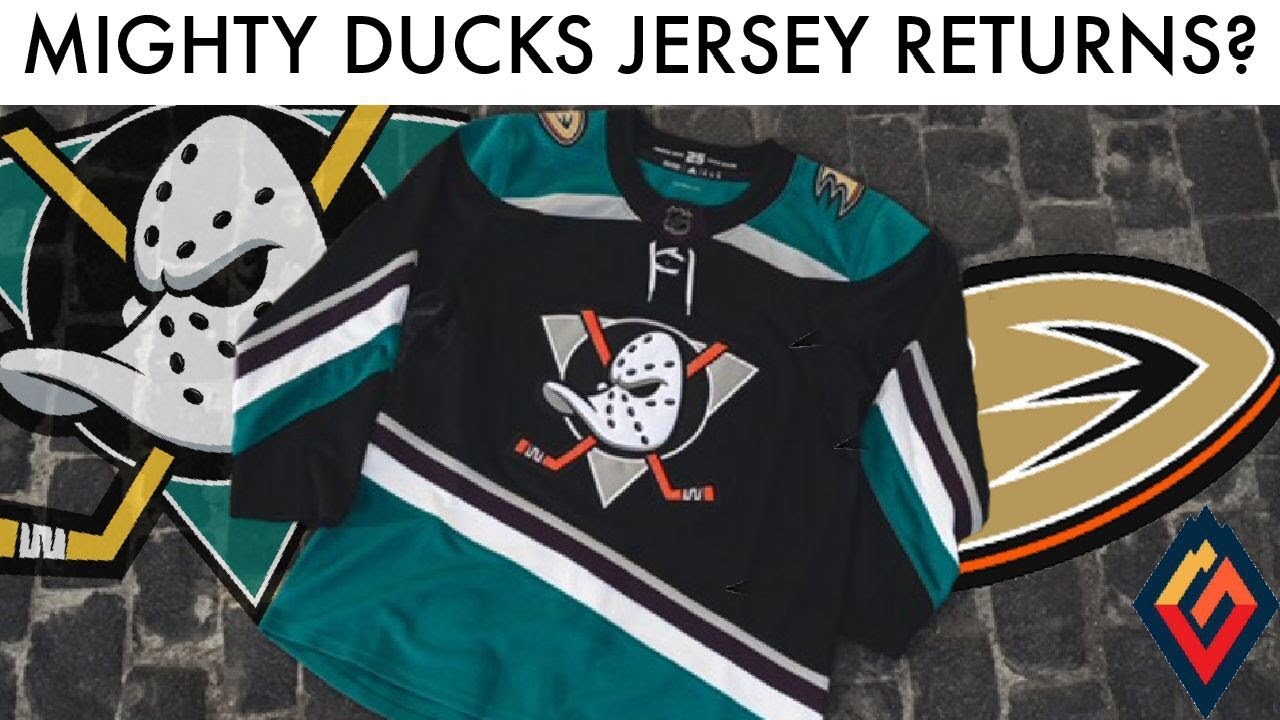 mighty ducks jersey history