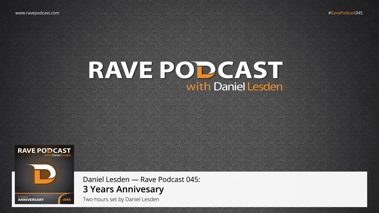 Daniel Lesden - Rave Podcast 045: Three Years Anniversary