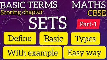 Sets and its types with examples |Basic and easy way of Set Chapter |Class 11 Maths important basics