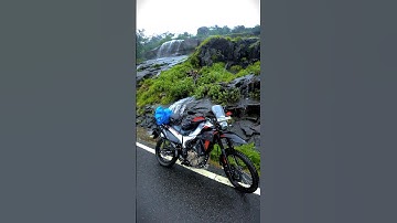 The Hero Xpulse 210 Adventure Bike Alpine silver ❤️ #travelkarnataka #xpulse210 #charmadighat