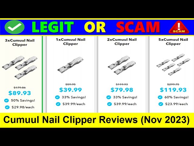 Cumuul Nail Clipper Reviews [ With Proof Scam or Legit ? ] Cumuul