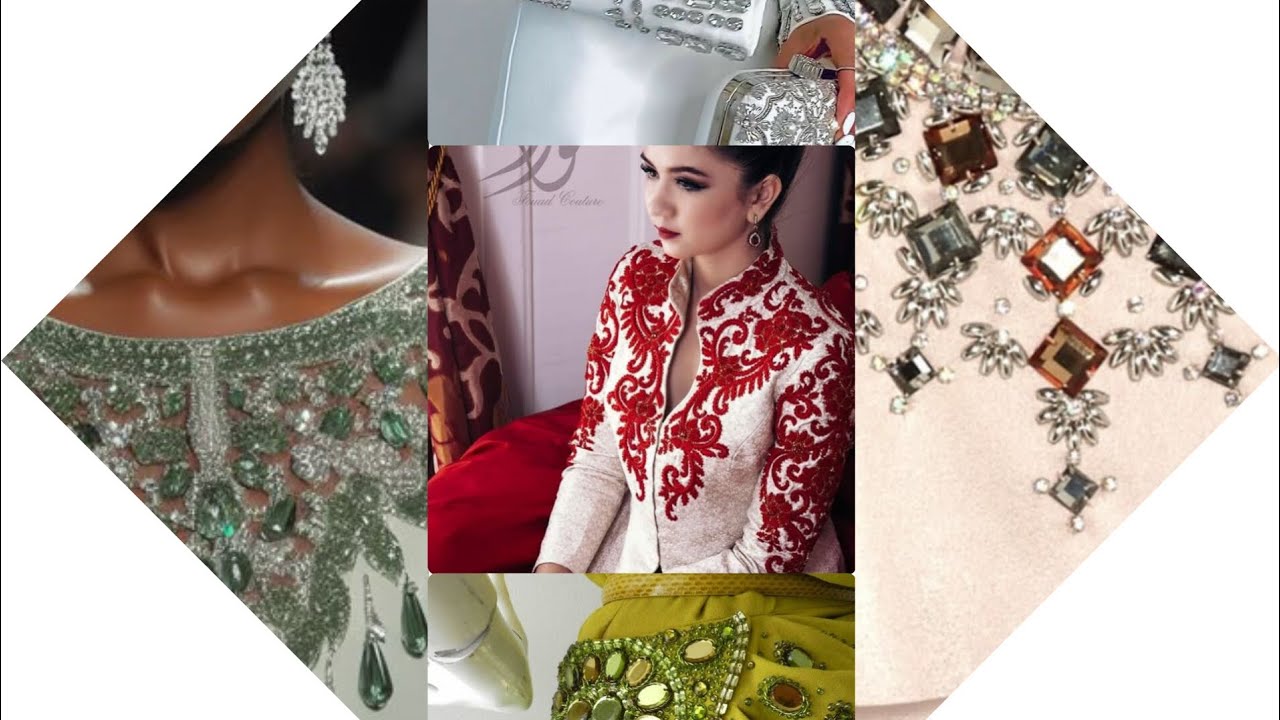 Eye catching Beaded Embroidery Designs | Handcrafted Luxury Needlework#trending#trend 