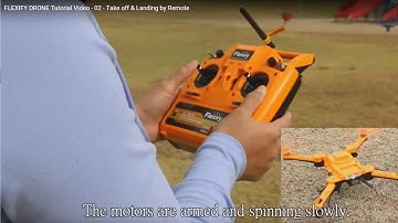 FLEXIFY DRONE Tutorial Video - 02 - Take off & Landing by Remote