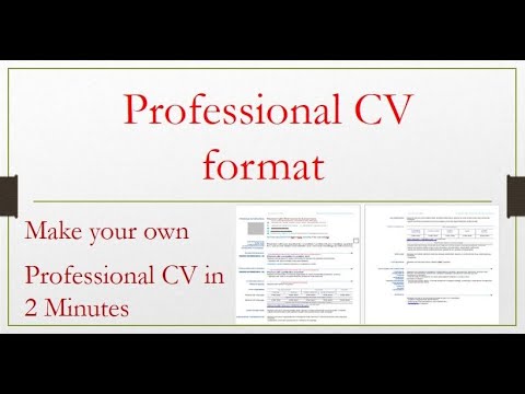 How To Make Professional Cv Europass Cv In Urdu Free Download Cv Template In Ms Word Format Youtube
