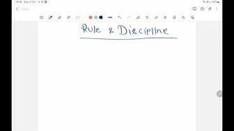 RULE & DISCIPLINE