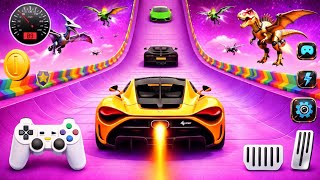 GT Car Stunt Master Gameplay | Impossible Mega Ramp Car Stunts Challenge (Android 2026) screenshot 2