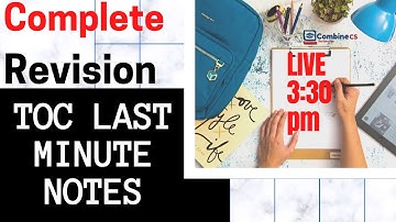 MAHA Episode | Complete TOC in single video | by Rashmi Prabha