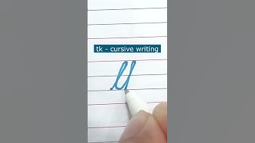 How to write small letter tk | Cursive writing a to z #cursivewriting #handwriting  #shorts #cursive