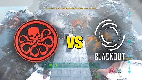 HYDRA VS BLACKOUT!? - ARK MEGA OFFICIAL WAR - ARK SERVER 266
