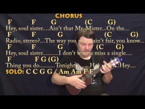 Hey Soul Sister (Train) Ukulele Cover Lesson in C with Chords/Lyrics
