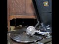 竹山 逸郎・服部 富子 ♪涙の花くらべ♪ 1949年 78rpm record. HMV Model No 102 Gramophone