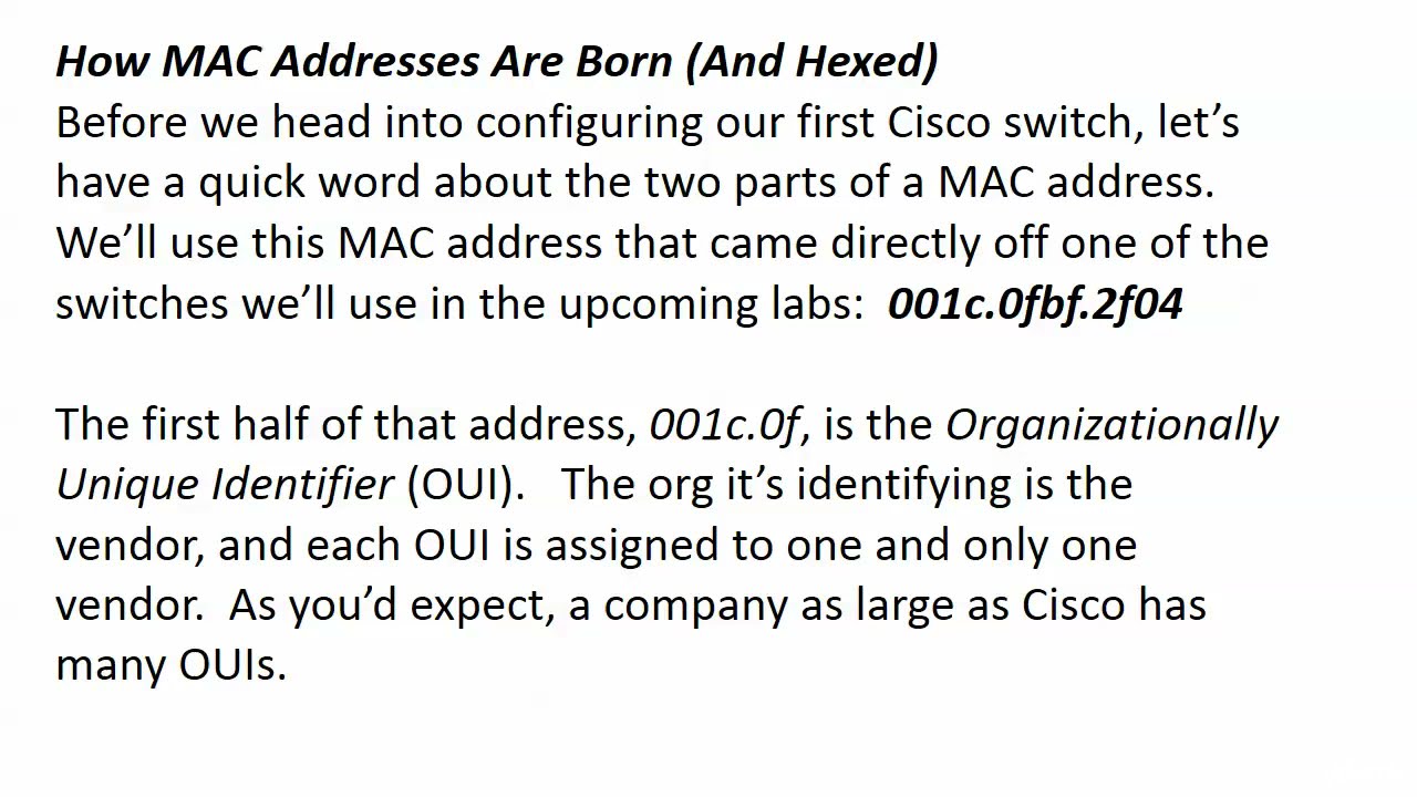 11-Frame Processing, Hex Conversions, and Breaking Down MAC Addresses