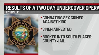 Roseville police arrest eight men in undercover operation