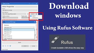 download windows ios using rufus software | download windows 10, 7 or 8.1 using rufus | genuine iso.