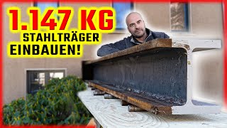 XXL-STAHLTRÄGER als STURZ für TRAGENDE WAND einbauen! | Home Build Solution