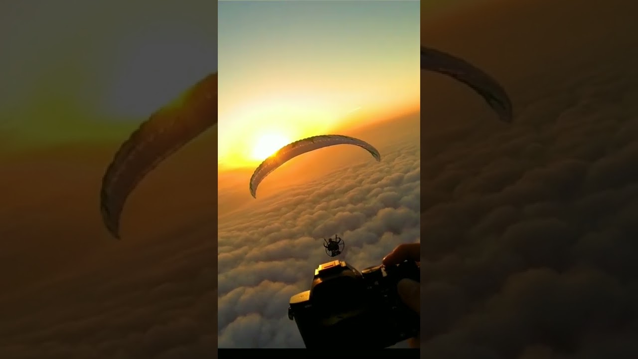 Sunset Flight Above The Clouds! 