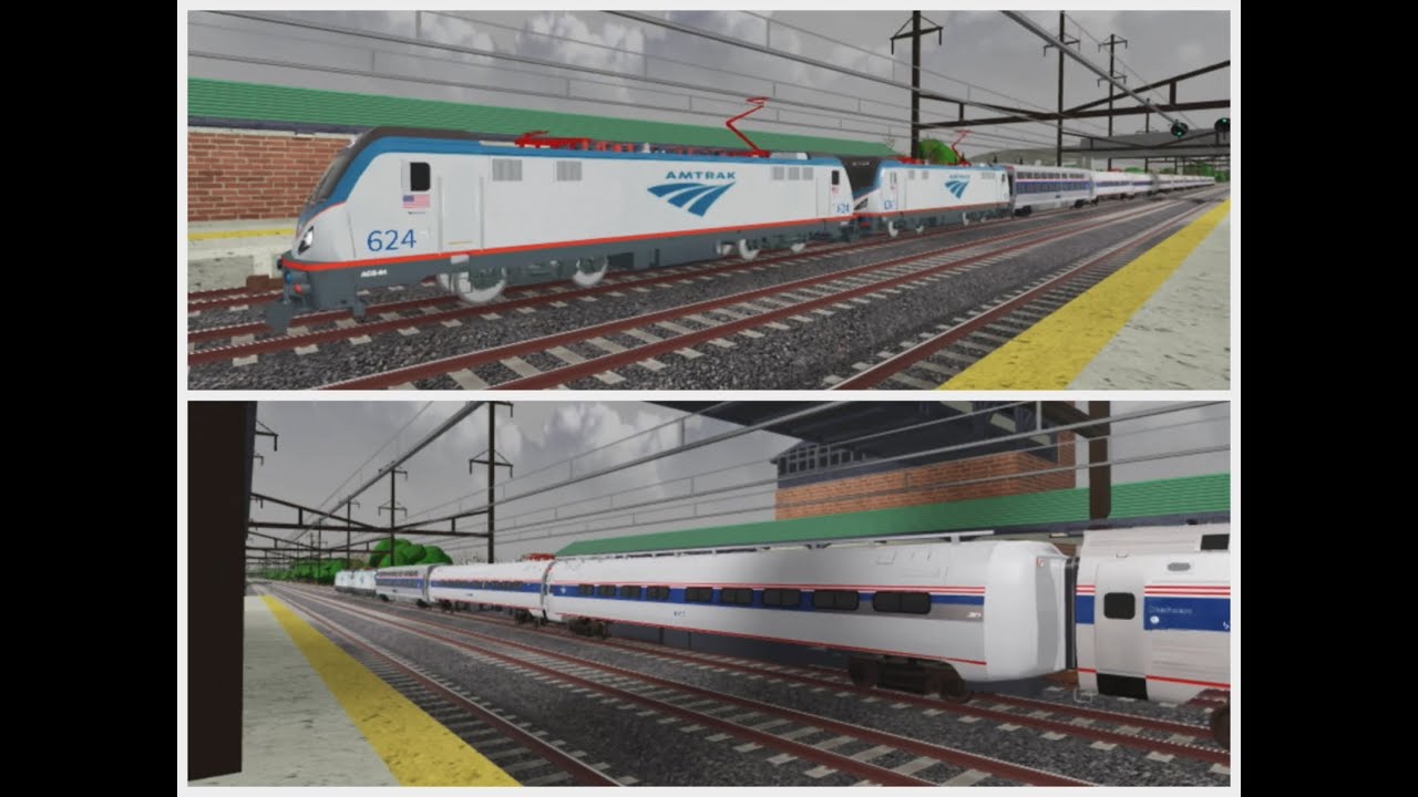 Amtrak Northeast Regional with AMTK 10005, 10002, and 10004 - YouTube