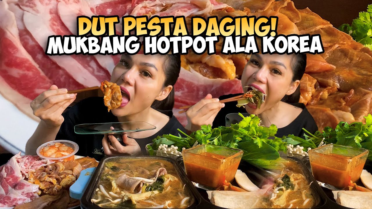 DUT PUAS BANGET MAKAN DAGING MASAK HOTPOT KOREA GUYS❗