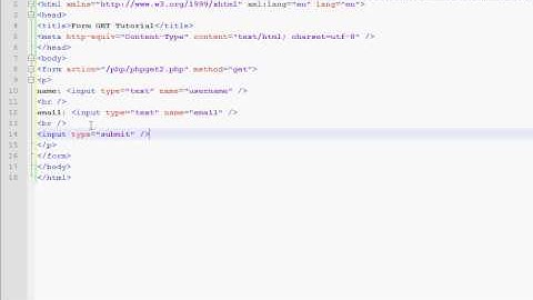 PHP GET Method Form Tutorial