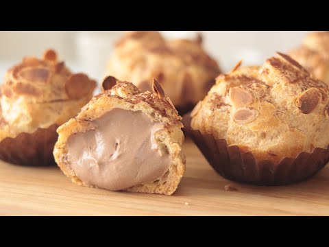 チョコレートのシュークリームの作り方 Chocolate Cream Puffs｜HidaMari Cookingのサムネイル