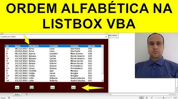 Classificar Listbox VBA em Ordem Alfabética