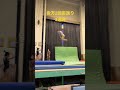 【女子体操】2回宙返り3連発。宮川紗江の練習風景