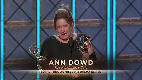 Ann Dowd wins Emmy for Outstanding Supporting Actr...