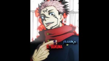 Top 5 Strongest Characters In JJK 🔥 | Subscribe For More | #anime #gojo #sukuna #yuta #kenjaku #toji