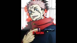 Top 5 Strongest Characters In Jjk   Subscribe For More  anime gojo sukuna yuta kenjaku toji