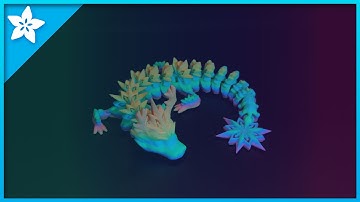 Snowflake Dragon #timelapse #3dprinting #adafruit