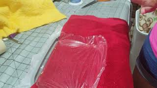 Appliques with Character - Hooded Towel - Set Up and Stichout