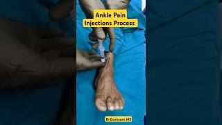 Ankle Pain Injection Technique पैर का इंजेक्शन 🔥 #anklepain #anklepainrelief #footpain #injection  |